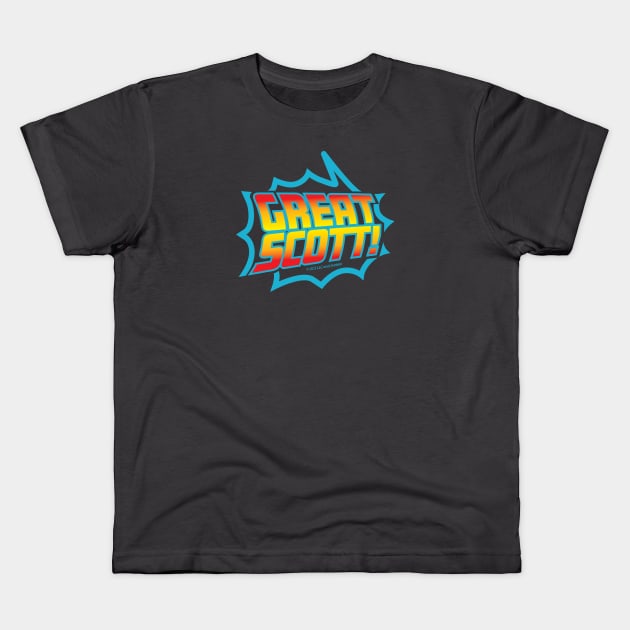 Great Scott! (Full-Color Dark) Kids T-Shirt by jepegdesign